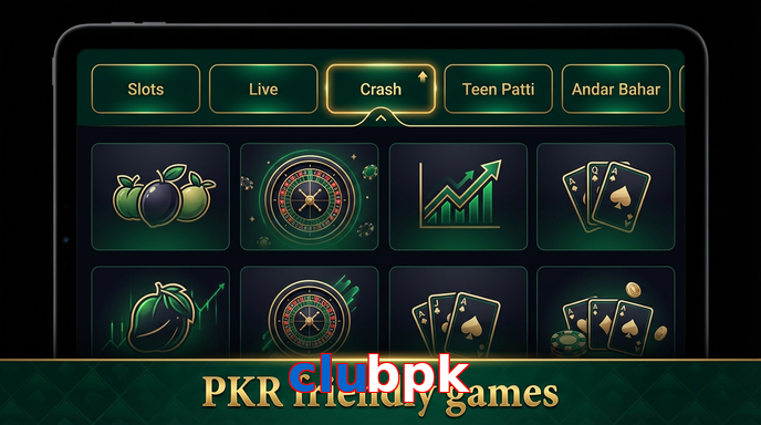 Game list for Clubpk games section